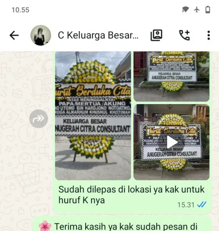 Pengiriman Papan Bunga Duka Dukuhjati Kidul Pangkah